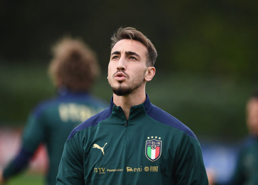 FLORENCE, ITALY - NOVEMBER 12: Gaetano Castrovilli of Italy looks on during Italy training session at Centro Tecnico Federale di Coverciano on November 12, 2019 in Florence, Italy. (Photo by Claudio Villa/Getty Images)