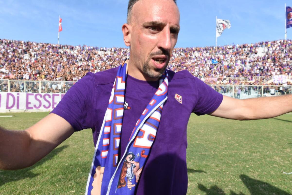 Ribery: “Il mio tempo qui è stato fantastico. Auguro alla Fiorentina tanti successi” - Firenze, stadio A.Franchi, 14.09.2019, Fiorentina-Juventus, foto Fiorenzo Sernacchioli. Copyright Labaroviola.com, Ribery