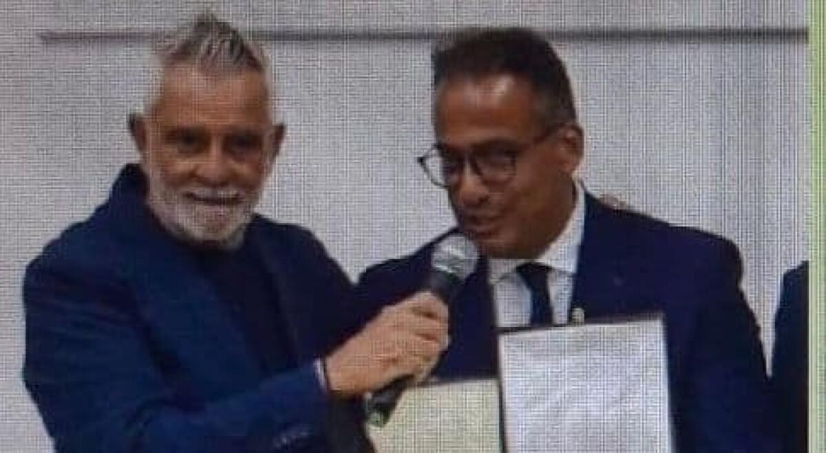 Michele Fratini premiato al prestigioso Gran Galà "Le Stelle del Calcio" a Paestum - 
