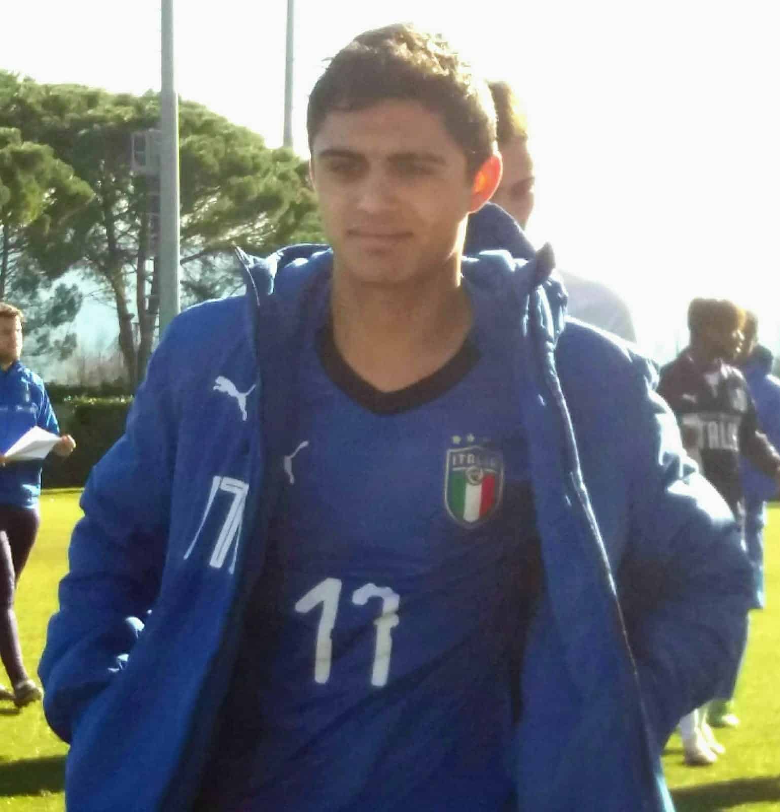 Filippo con la Nazionale giovanile