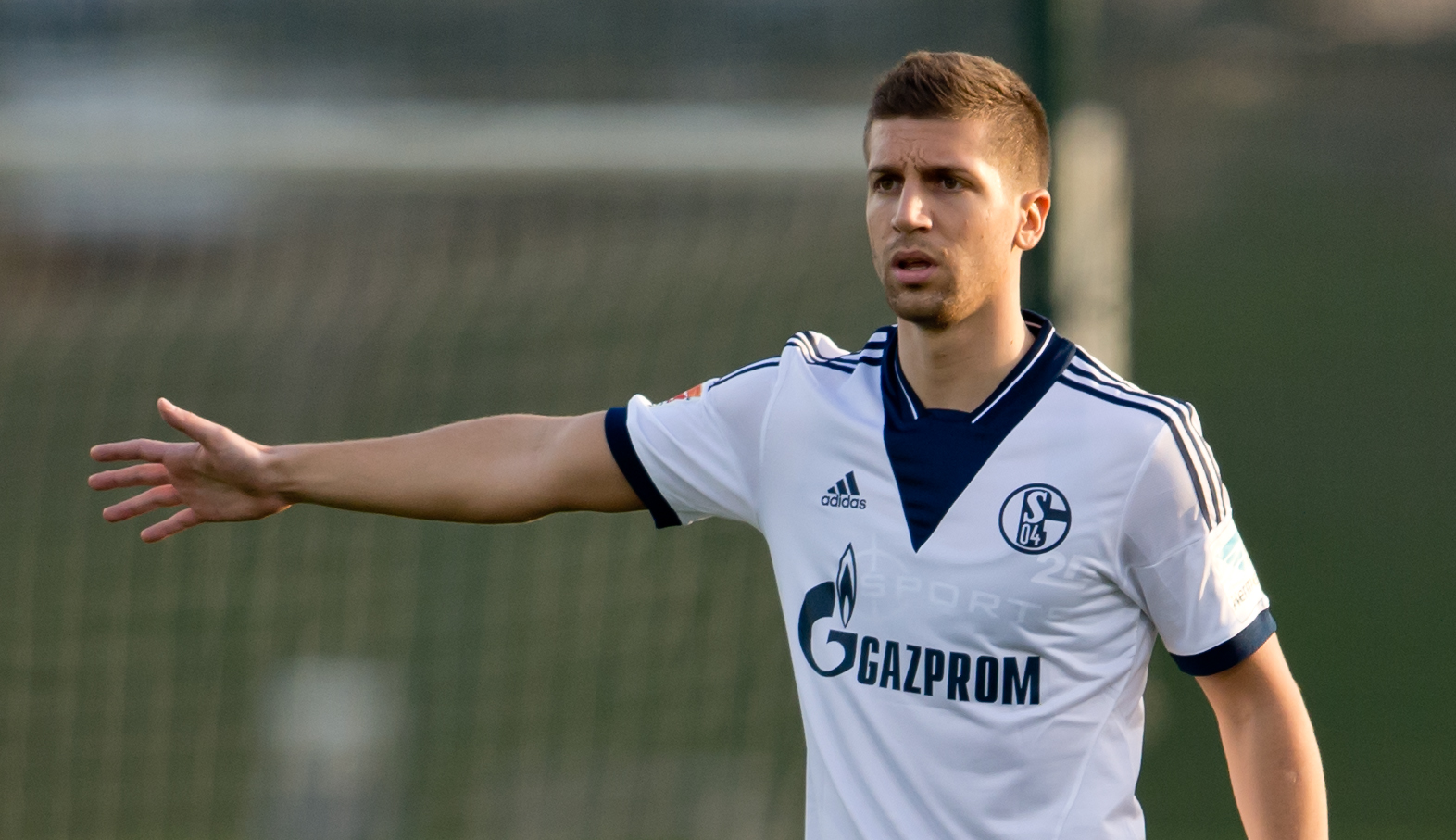 Matija Nastasic of Schalke is seen during the international friendly soccer match between FC Schalke 04 and Al Merrikh at Aspire Zone in Doha, Qatar, 15 January 2014. Photo: Sven Hoppe/dpa