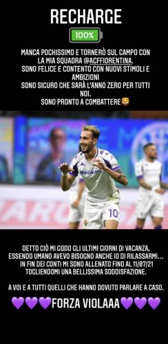 Castrovilli: "Sono felice e pronto a combattere con la mia Fiorentina: sarà l'anno zero"