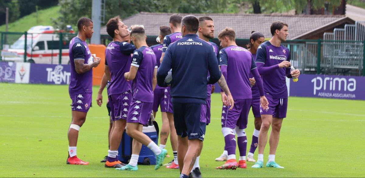 Fiorentina-Montevarchi è l'amichevole in programma per domenica 8 agosto a porte chiuse - Moena, stadio Benatti, 30.07.2021, amichevole Fiorentina, foto Lisa Grelloni. Copyright Labaroviola.com