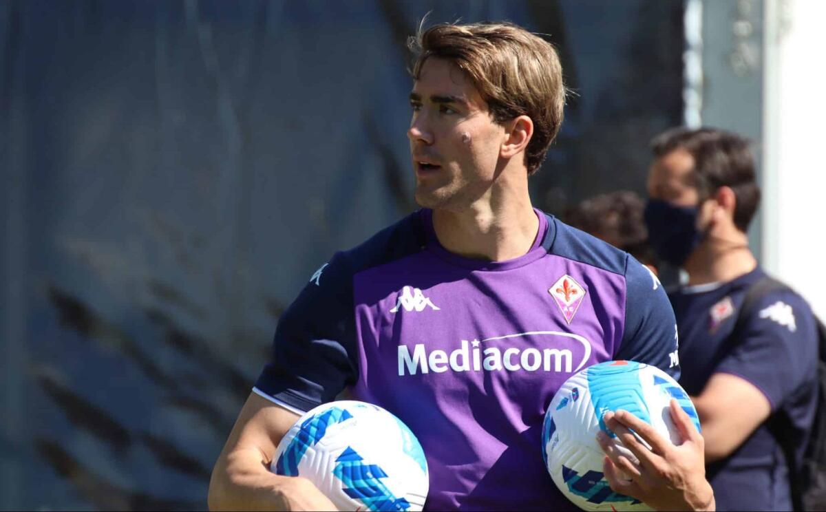 Di Marzio: "Vlahovic, l'Atletico offre 60 milioni più Nehuen Perez: la Fiorentina dovrà decidere" - Moena, stadio Benatti, 30.07.2021, allenamento mattutino, foto Lisa Grelloni. Copyright Labaroviola.com