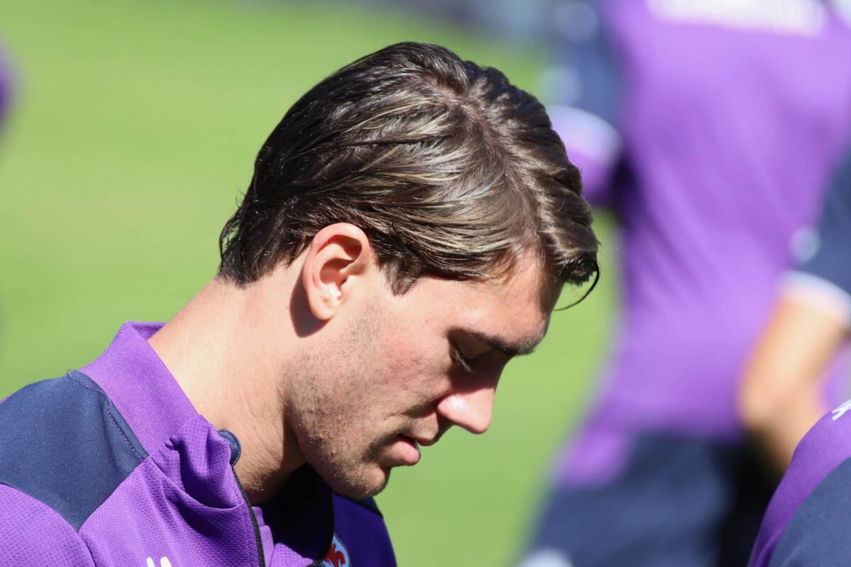 Gazzetta, Vlahovic, l’Inter ci prova e punta alla “Formula Chiesa”. Rinnovo bloccato, Tottenham in pole  - Moena, stadio Benatti, 31.07.2021, allenamento mattutino, foto Lisa Grelloni. Copyright Labaroviola.com