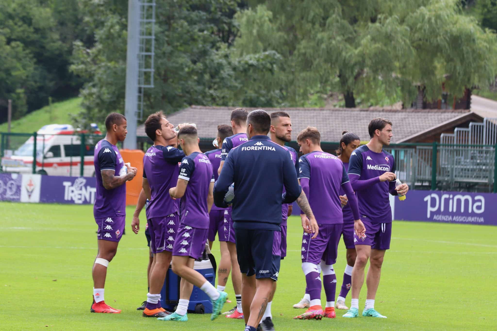 Moena, stadio Benatti, 30.07.2021, amichevole Fiorentina, foto Lisa Grelloni. Copyright Labaroviola.com