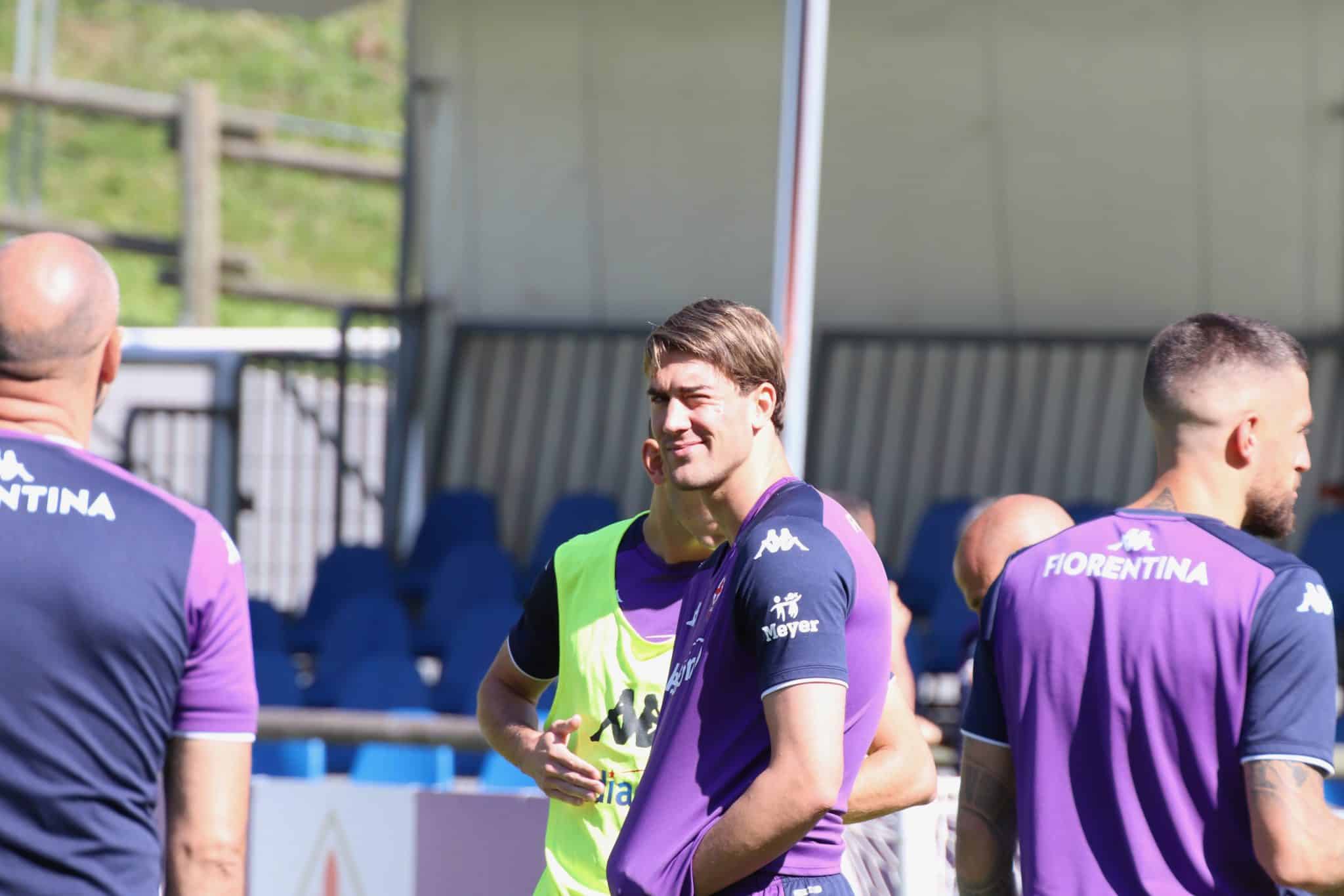 Moena, stadio Benatti, 30.07.2021, amichevole Fiorentina, foto Lisa Grelloni. Copyright Labaroviola.com