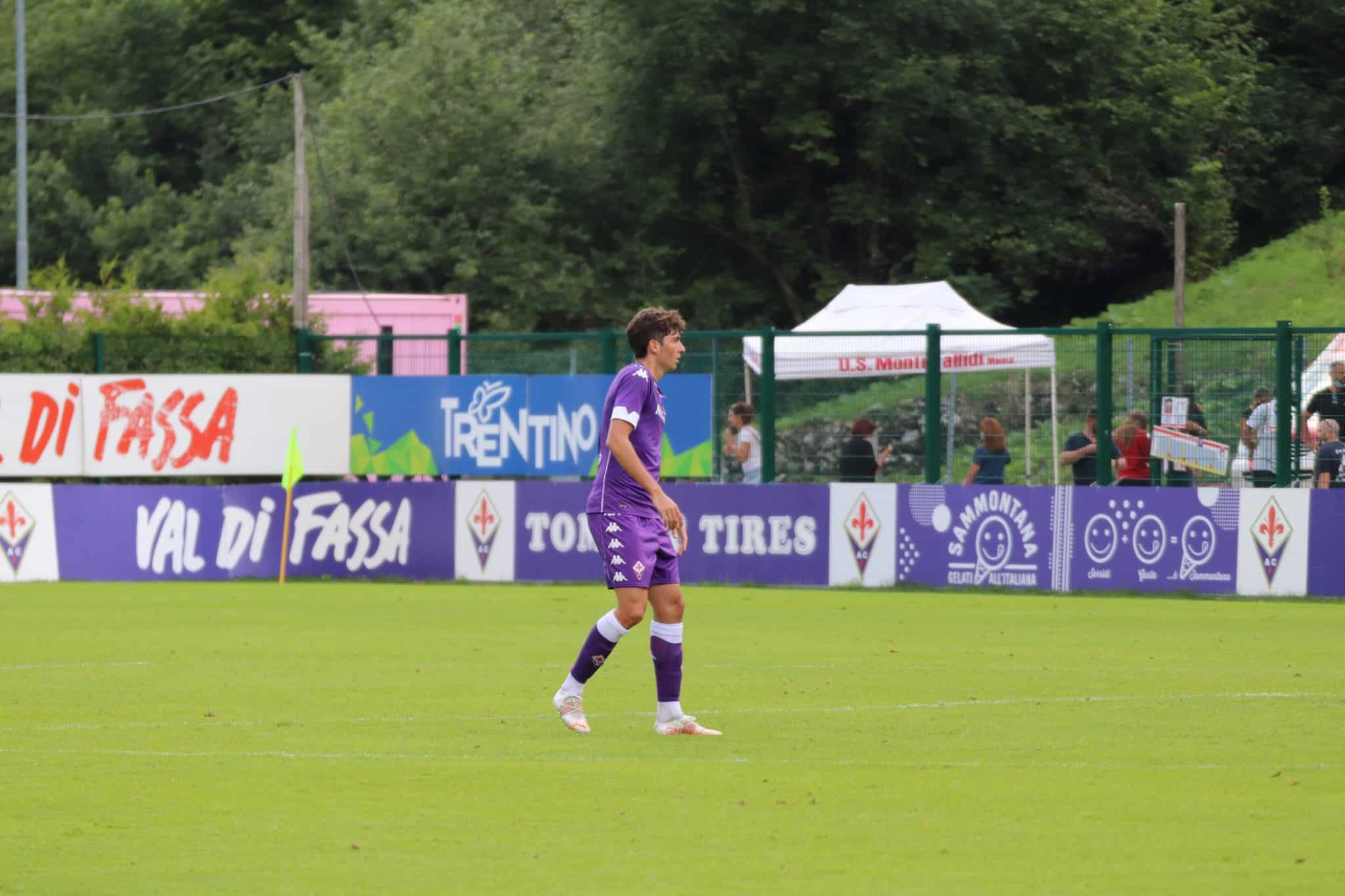 Moena, stadio Benatti, 29.07.2021, amichevole Fiorentina-Levico, foto Lisa Grelloni. Copyright Labaroviola.com