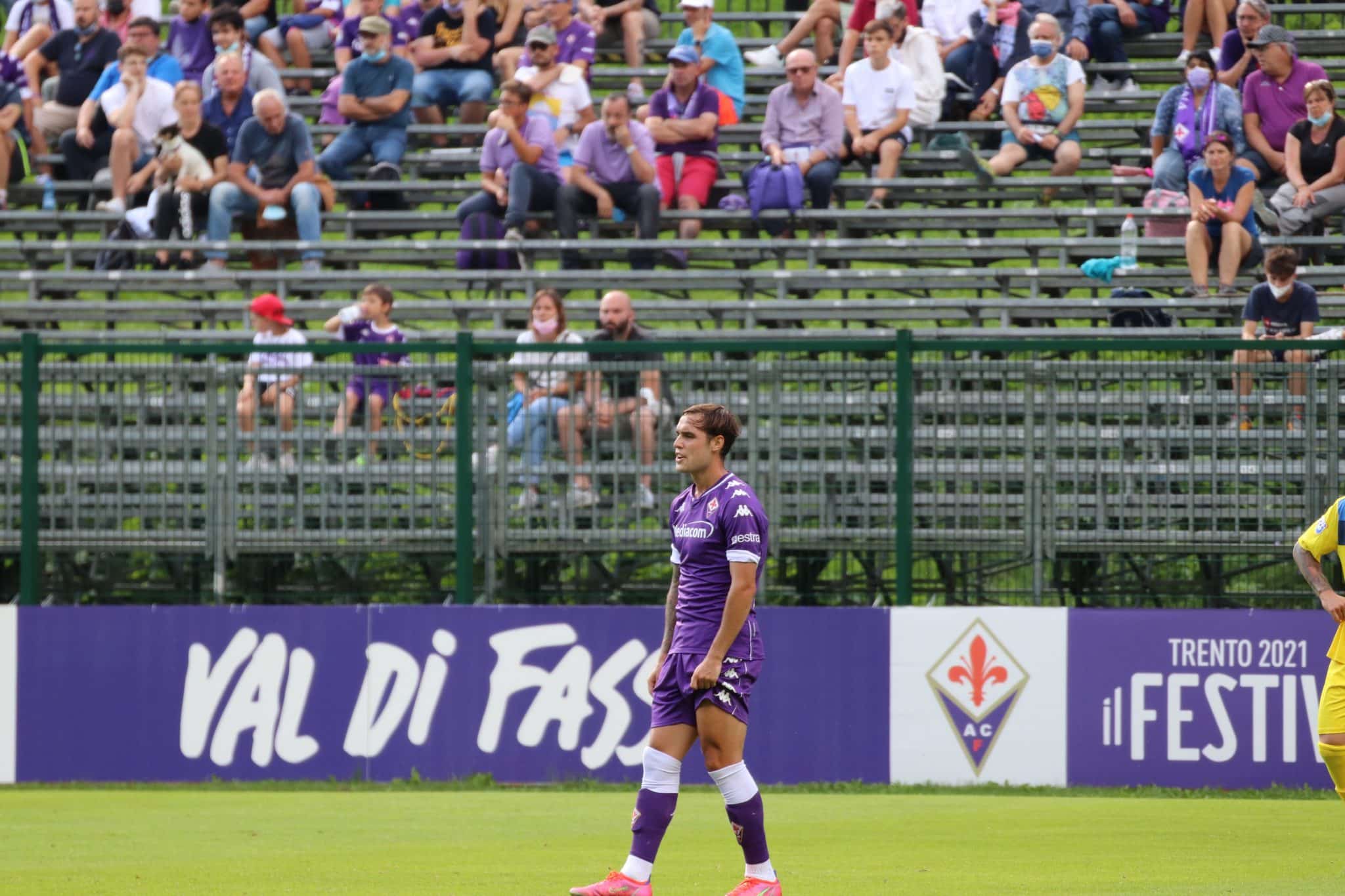 Moena, stadio Benatti, 29.07.2021, amichevole Fiorentina-Levico, foto Lisa Grelloni. Copyright Labaroviola.com