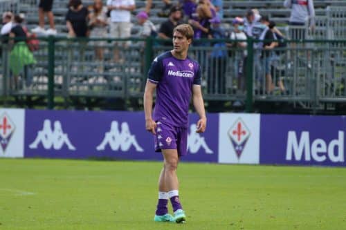 Moena, stadio Benatti, 30.07.2021, amichevole Fiorentina, foto Lisa Grelloni. Copyright Labaroviola.com