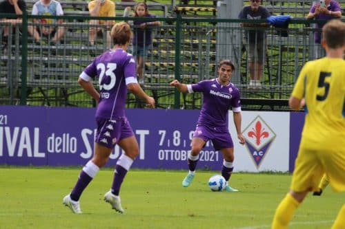 Moena, stadio Benatti, 29.07.2021, amichevole Fiorentina-Levico, foto Lisa Grelloni. Copyright Labaroviola.com