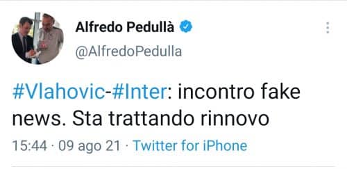 Pedullà: "Vlahovic-Inter incontro fake news. Sta trattando il rinnovo"