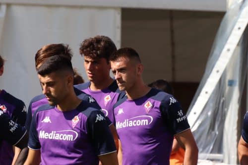 Moena, stadio Benatti, 29.07.2021, amichevole Fiorentina-Levico, foto Lisa Grelloni. Copyright Labaroviola.com