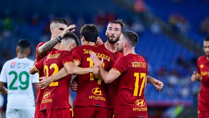 Al 26' Roma-Fiorentina 1-0. I giallorossi passano in vantaggio con Mkhitaryan