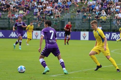 Moena, stadio Benatti, 29.07.2021, amichevole Fiorentina-Levico, foto Lisa Grelloni. Copyright Labaroviola.com