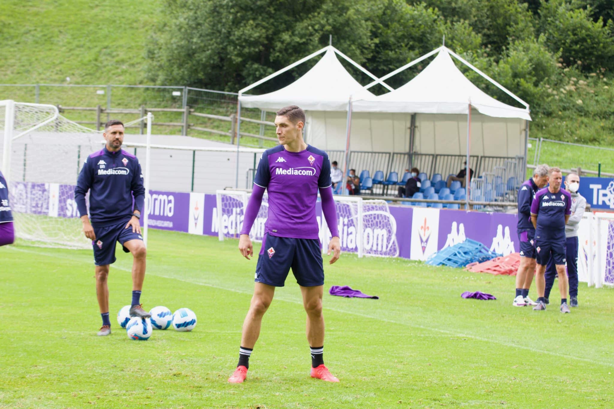 Moena, stadio Benatti, 28.07.2021, allenamento, foto Lisa Grelloni. Copyright Labaroviola.com