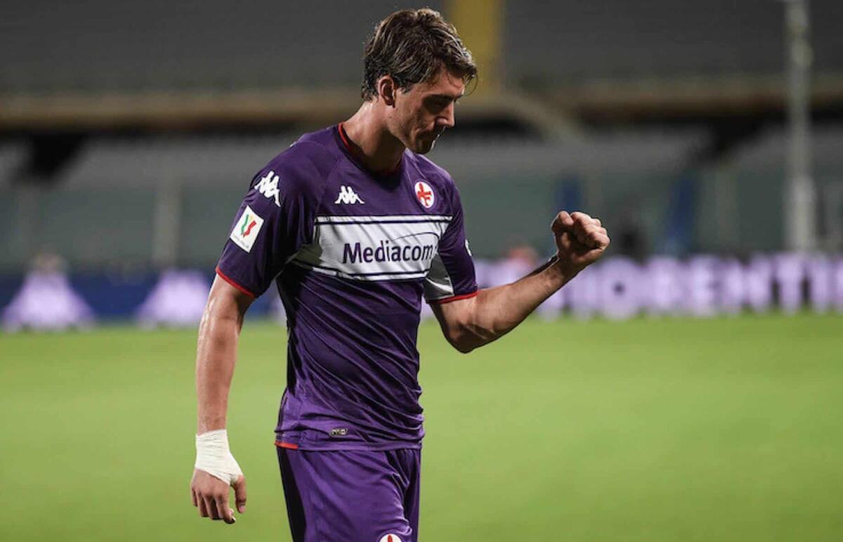 Al 49' Atalanta-Fiorentina 0-2. Rigore su Bonaventura steso in area. Doppietta per Vlahovic dal dischetto - 