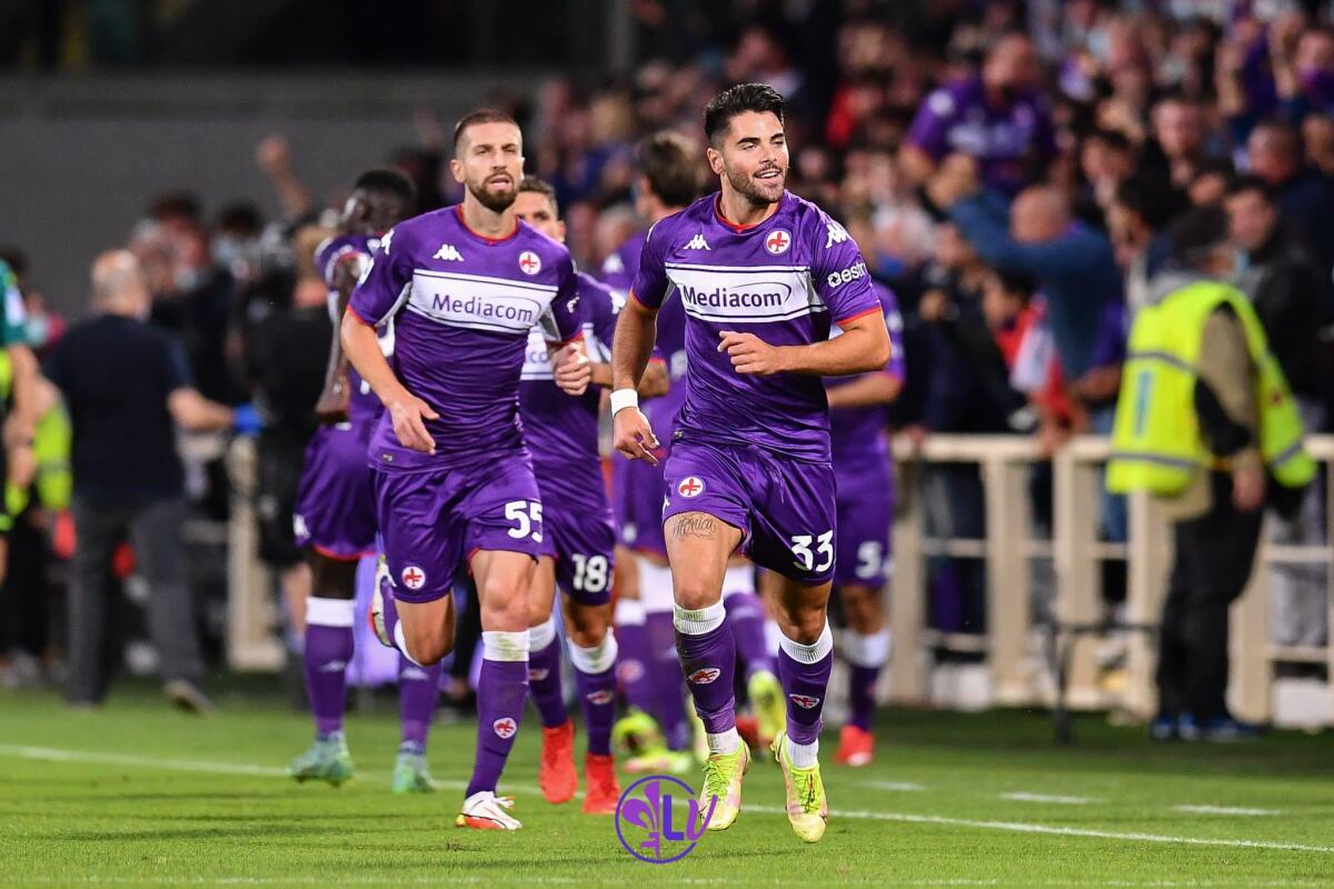 Al 23' Fiorentina-Inter 1-0 al Franchi. Sottil segna la sua 1ª rete in maglia viola - Firenze, stadio A.Franchi, 21.09.2021, Fiorentina-Inter, foto Lisa Guglielmi. Copyright Labaroviola.com