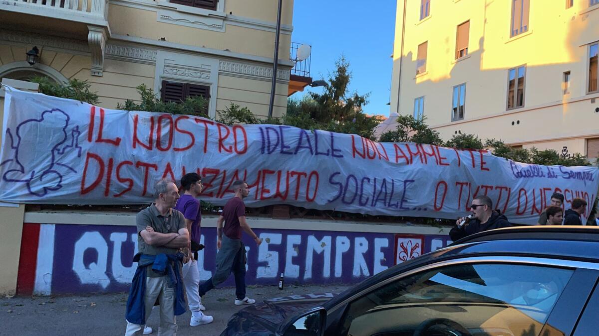 Curva Fiesole ancora fuori: "O tutti o nessuno, nostro ideale non ammette distanziamento" - 