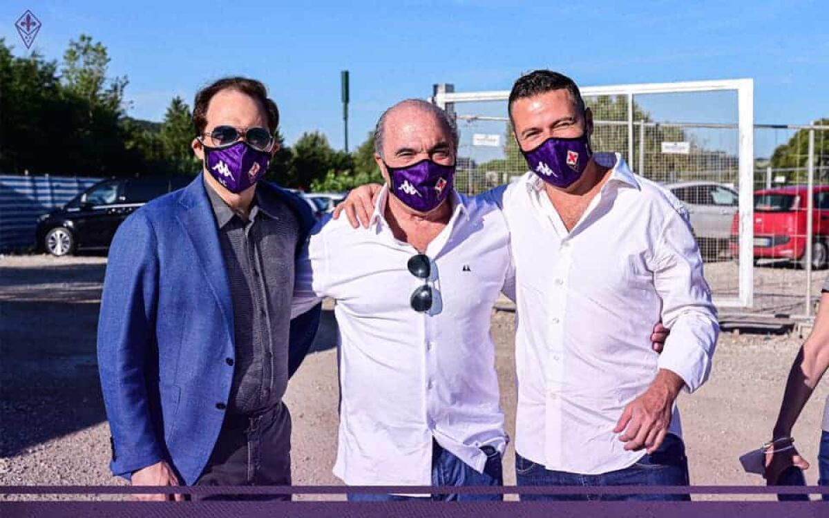 Foto, sopralluogo al Viola Park per Commisso con Joe Barone, Casamonti e il sindaco Casini - 