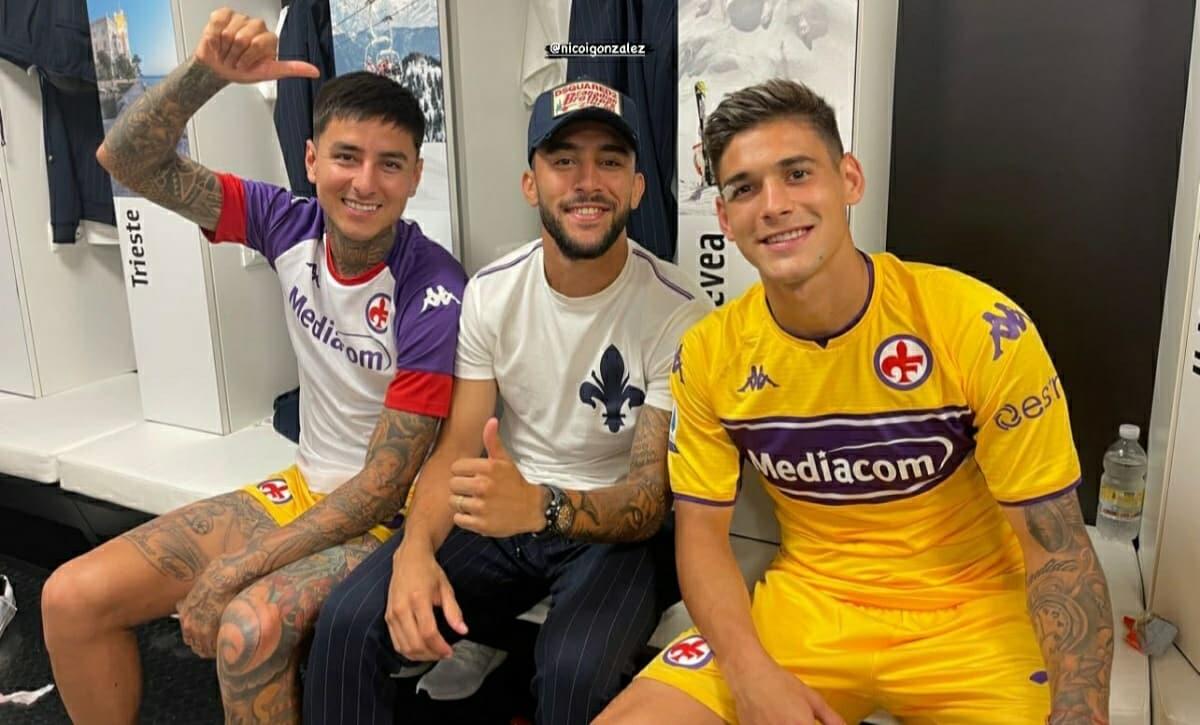 Gonzalez appena finita la partita è andato nello spogliatoio della Fiorentina per festeggiare - 