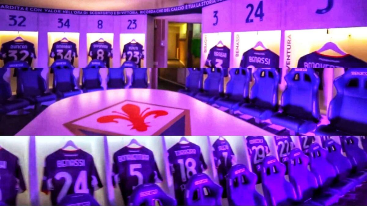 Video, la Fiorentina rifà lo spogliatoio, la casa dei giocatori viola al Franchi è spettacolare - 
