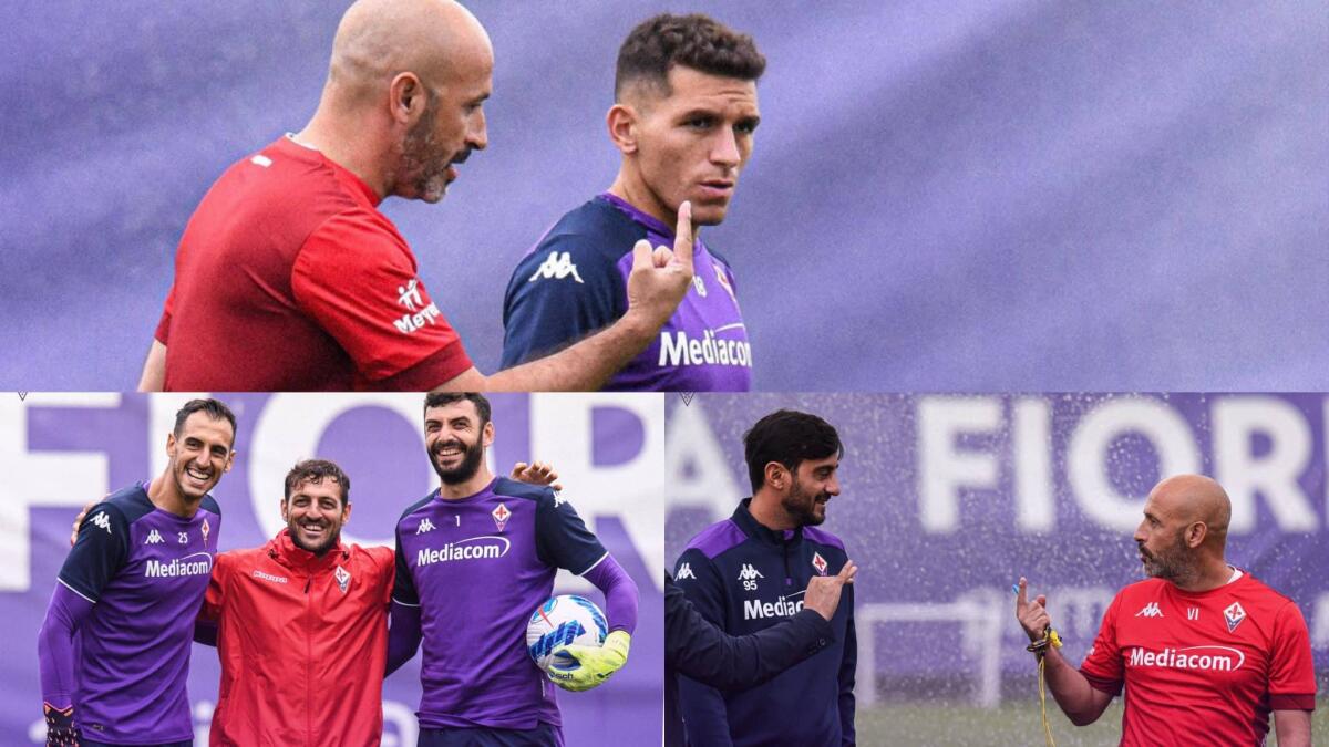Italiano istruisce Torreira, Aquilani sorride con il tecnico viola. I migliori scatti dell'amichevole - 