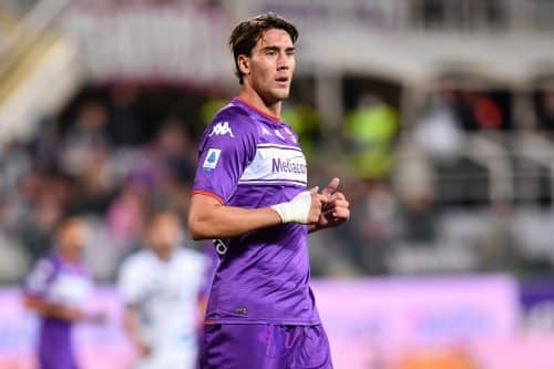 Dusan VlahovicFirenze, stadio A.Franchi, 21.09.2021, Fiorentina-Inter, foto Lisa Guglielmi. Copyright Labaroviola.com