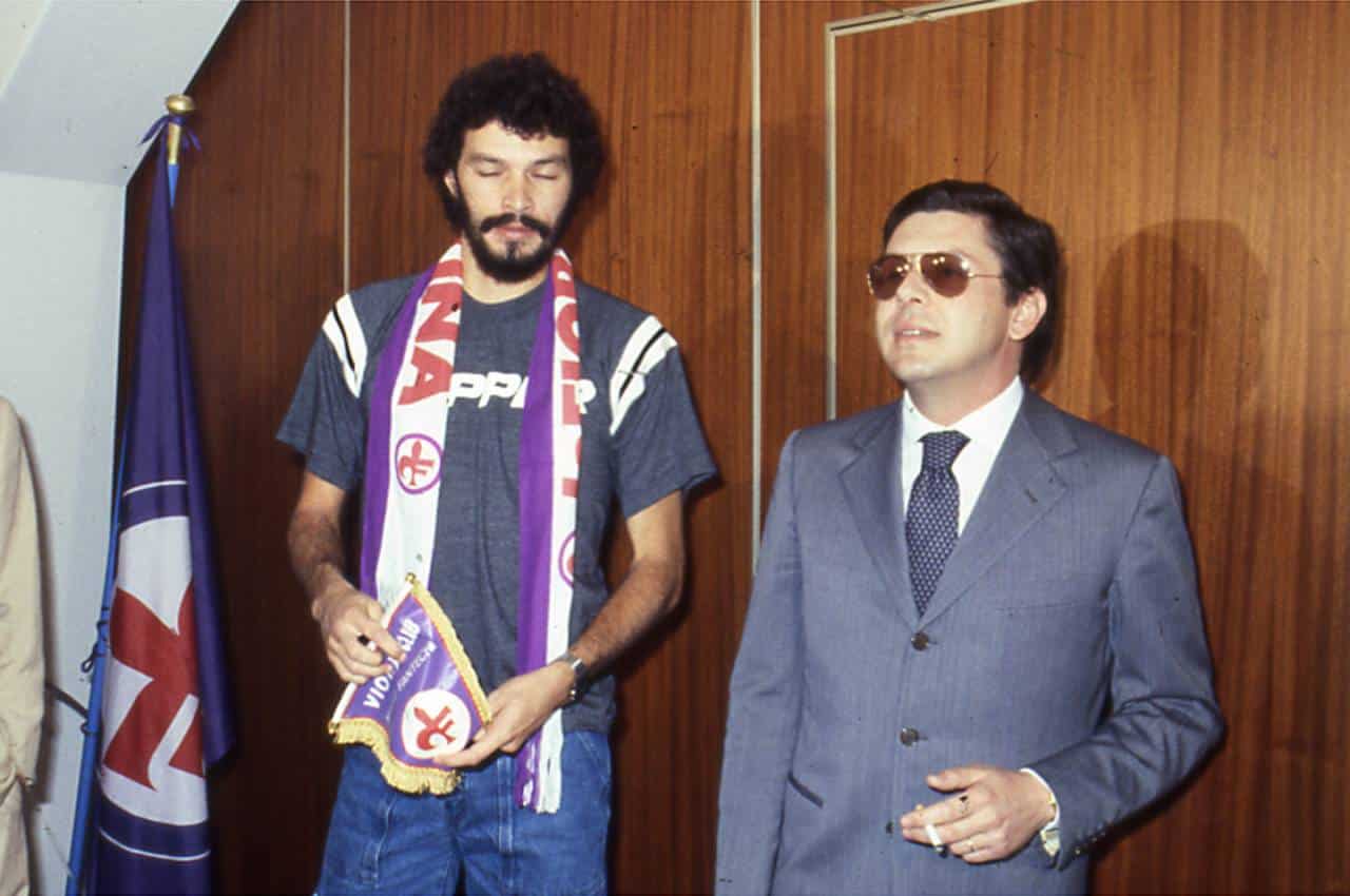 Ranieri Pontello con la stella brasiliana Socrates
