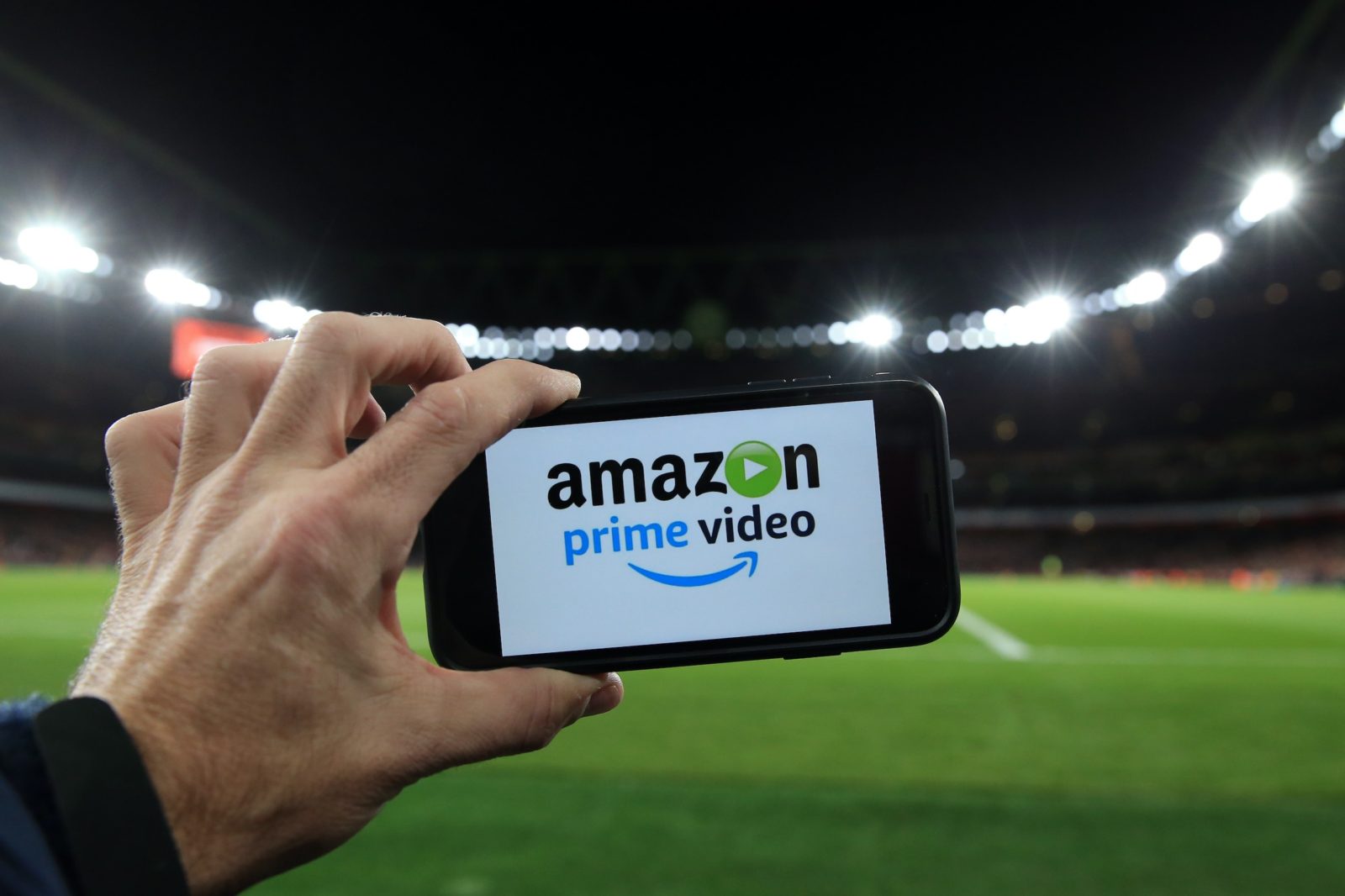 LONDON, ENGLAND - DECEMBER 05: Amazon prime showing the match live via the internet during the Premier League match between Arsenal FC and Brighton & Hove Albion at Emirates Stadium on December 5, 2019 in London, United Kingdom. (Photo by Marc Atkins/Gett