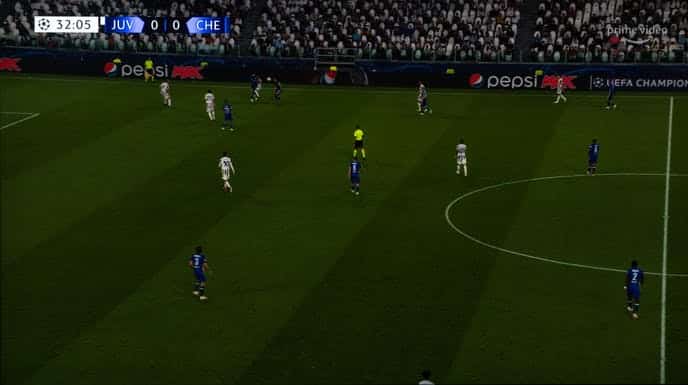 Come si vedeva la partita nel primo tempo