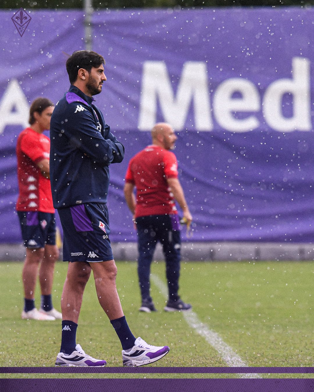 Italiano istruisce Torreira, Aquilani sorride con il tecnico viola. I migliori scatti dell'amichevole