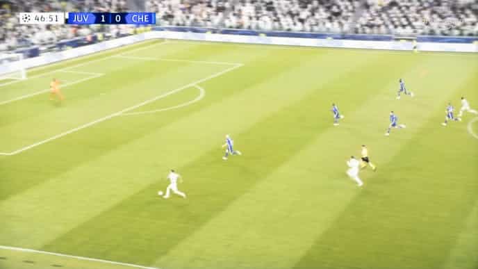 Come si vedeva la partita nel secondo tempo