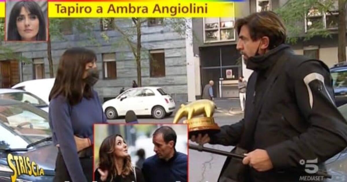 L'ultima vergogna di Striscia La Notizia, tapiro ad Ambra perchè tradita e lasciata da Allegri - 