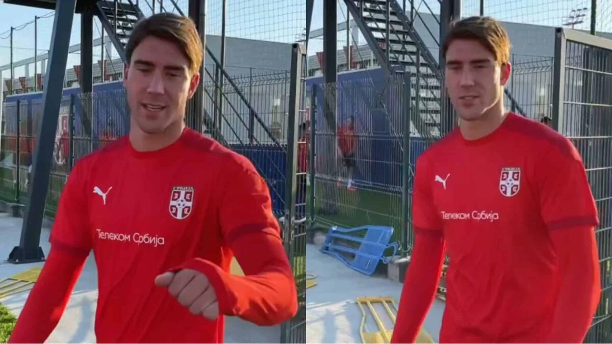 Vlahovic dalla Serbia: "Non pensiamo alla pressione. Chi segna, segna. Voglio il Mondiale" - 