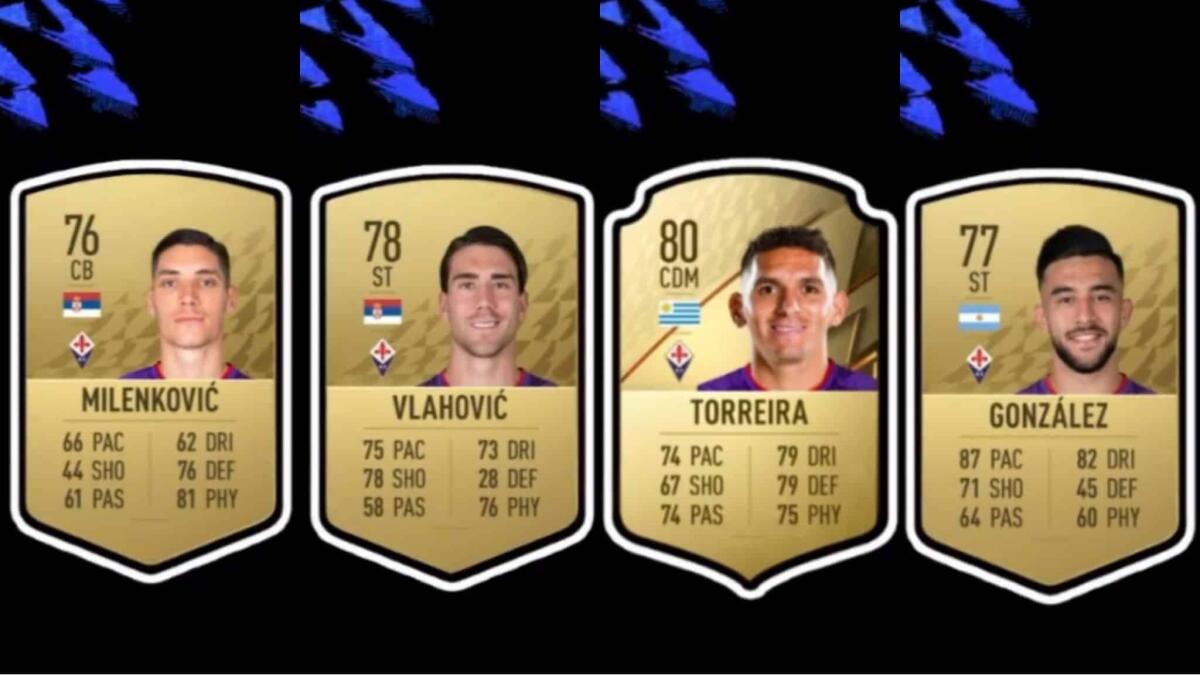 I valori dei giocatori della Fiorentina a Fifa 22, Callejon e Torreira i più forti, Vlahovic ha 78 - 