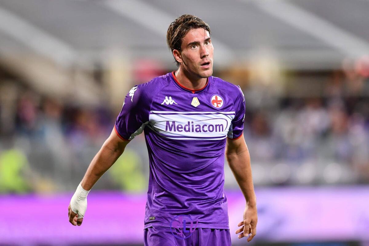 Repubblica scrive: "Autolesionismo fischiare Vlahovic, ma la situazione è molto calda" - Firenze, stadio A.Franchi, 28.08.2021, Fiorentina-Torino, foto Lisa Guglielmi. Copyright Labaroviola.com