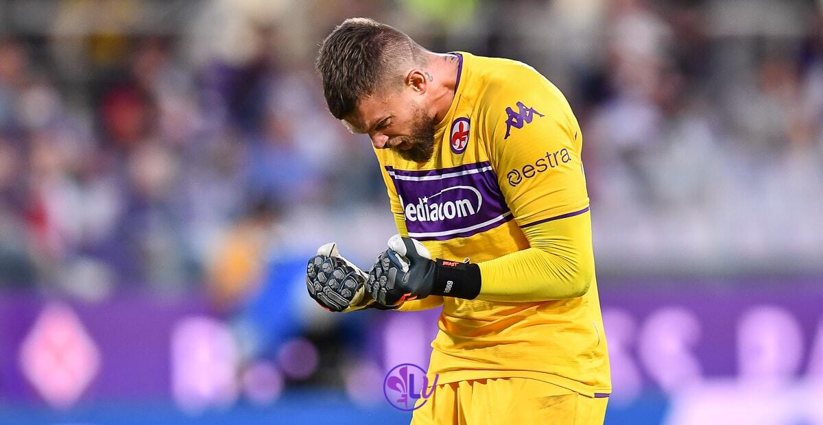 ACF, lesione miotendinea al retto femorale per Dragowski. Tempi di recupero abbastanza lunghi? - Firenze, stadio A.Franchi, 03.10.2021, Fiorentina-Napoli, foto Lisa Guglielmi. Copyright Labaroviola.com