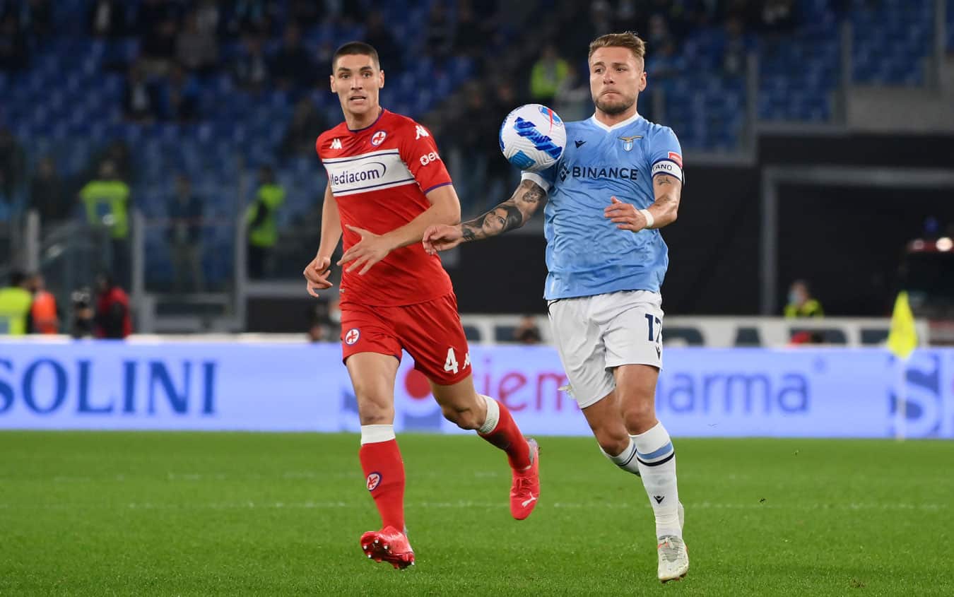 Al 52' Lazio-Fiorentina 1-0 all'Olimpico. Pedro porta in vantaggio i padroni di casa