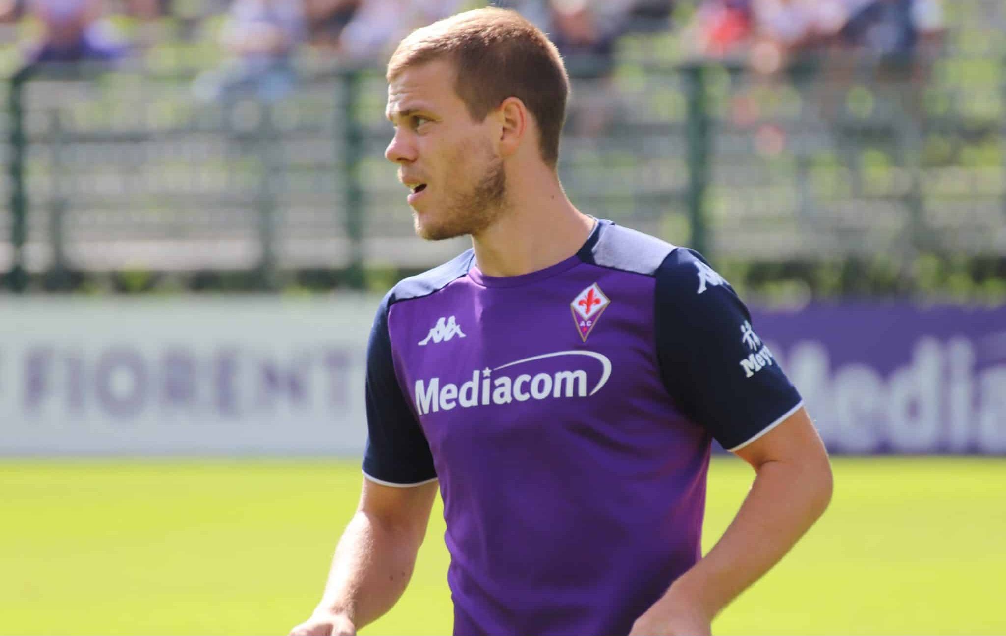 Moena, stadio Benatti, 29.07.2021, amichevole Fiorentina-Levico, foto Lisa Grelloni. Copyright Labaroviola.com