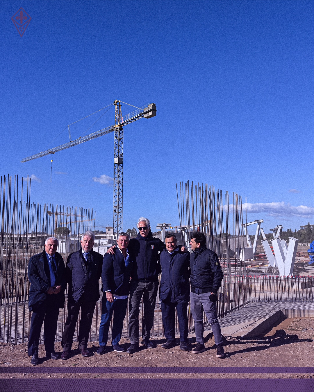 Le foto della visita al Viola Park di Giovanni Malagò del CONI. Presenti Joe Barone e Pradè