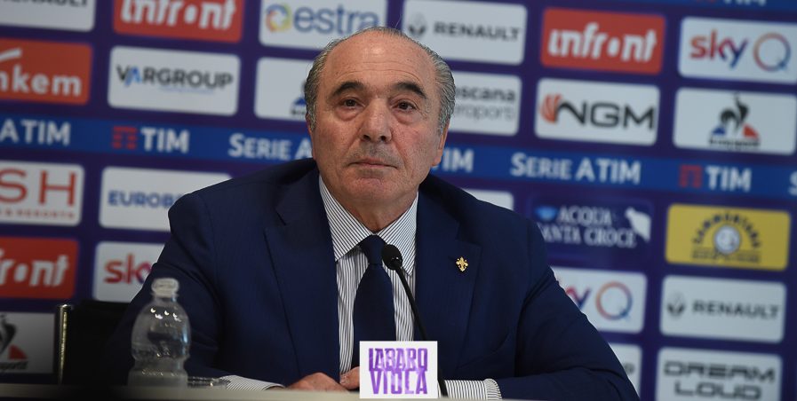 Firenze, stadio Franchi, 06/06/2019, presentazione Rocco B. Commisso, foto Fiorenzo Sernacchioli. Copyright Labaroviola.com