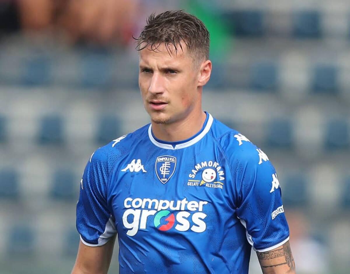 Pinamonti: "Gara difficile, vittoria dedicata ad Andreazzoli. Il gol? Non è un colpo di fortuna" - EMPOLI, ITALY - SEPTEMBER 19: Andrea Pinamonti of Empoli FC in action during the Serie A match between Empoli FC and UC Sampdoria at Stadio Carlo Castellani on September 19, 2021 in Empoli, Italy.  (Photo by Gabriele Maltinti/Getty Images)