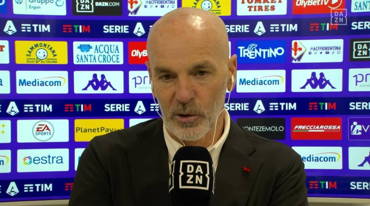 Pioli: "La Fiorentina ha fatto due tiri in porta e fatto due gol. Noi abbiamo tirato 20 volte" - 