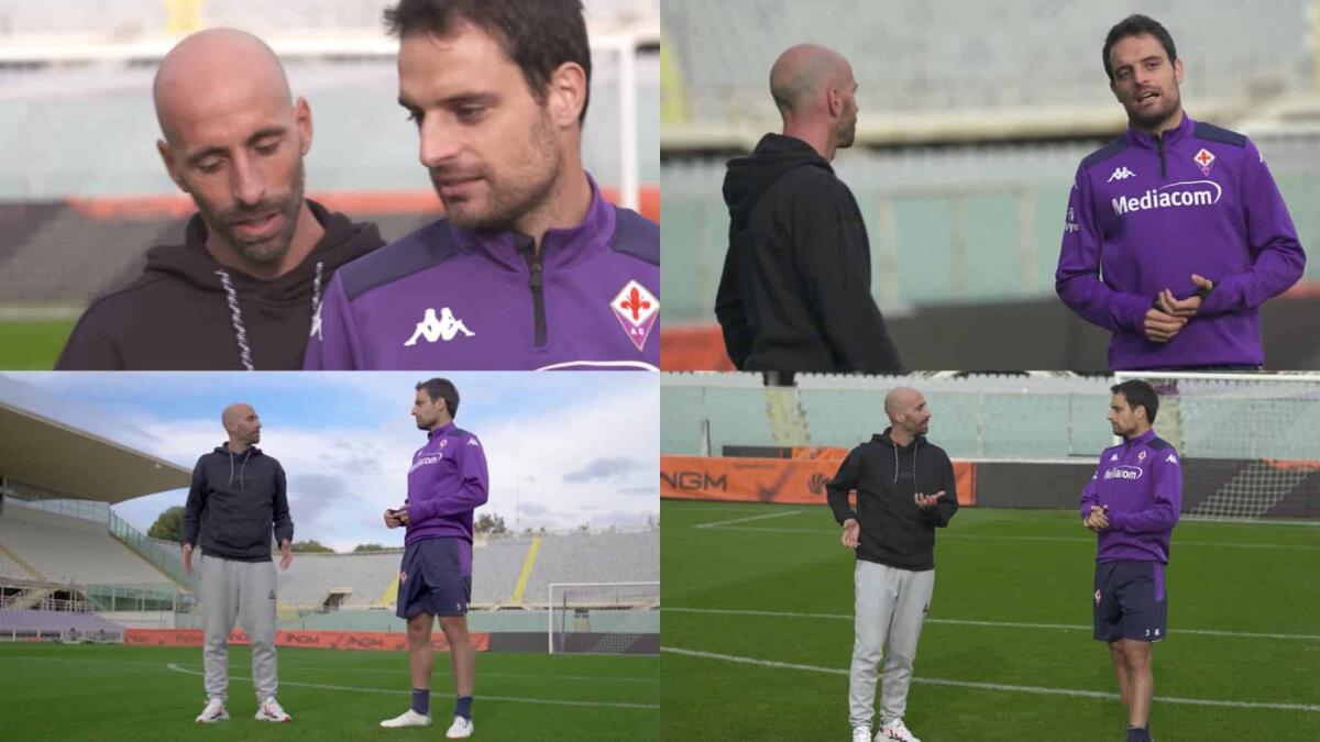 Video, Borja Valero intervista Bonaventura: "Spiegami come fai a difendere palla e fare doppio passo" - 