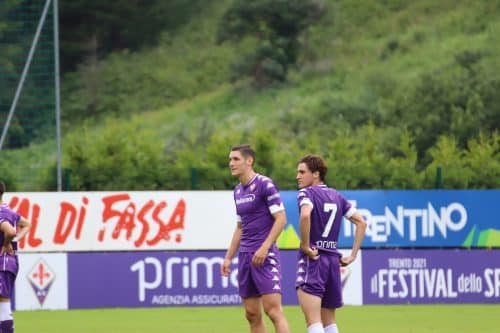 Moena, stadio Benatti, 29.07.2021, amichevole Fiorentina-Levico, foto Lisa Grelloni. Copyright Labaroviola.com