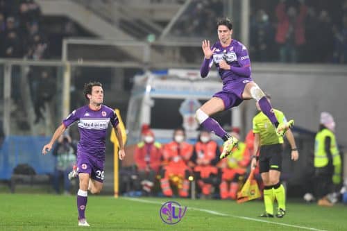 Esultanza Dusan Vlahovic