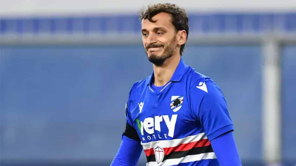 Al 15' la Sampdoria passa in vantaggio contro la Fiorentina. Gabbiadini sigla l'1-0