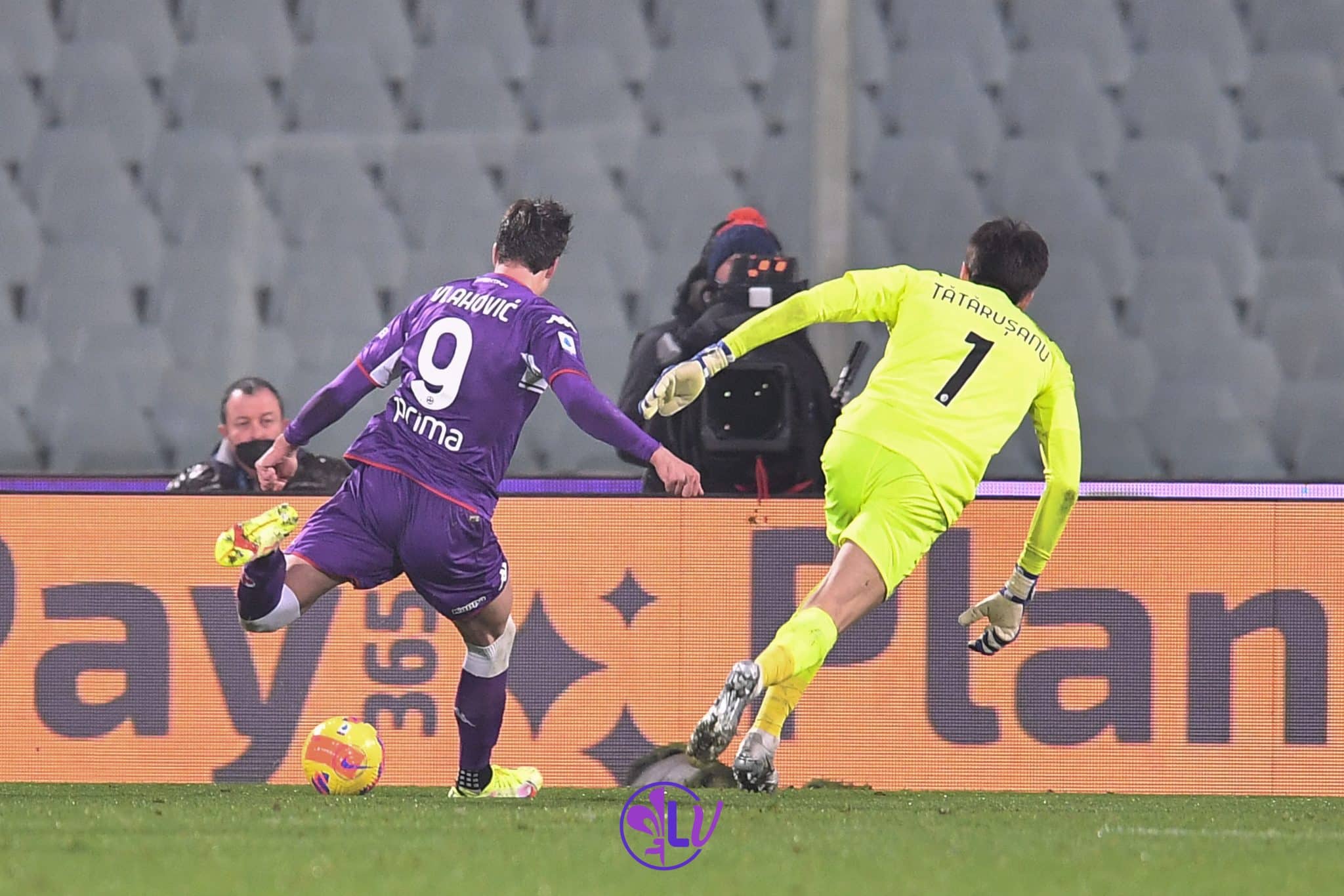 Il gol di Dusan Vlahovic