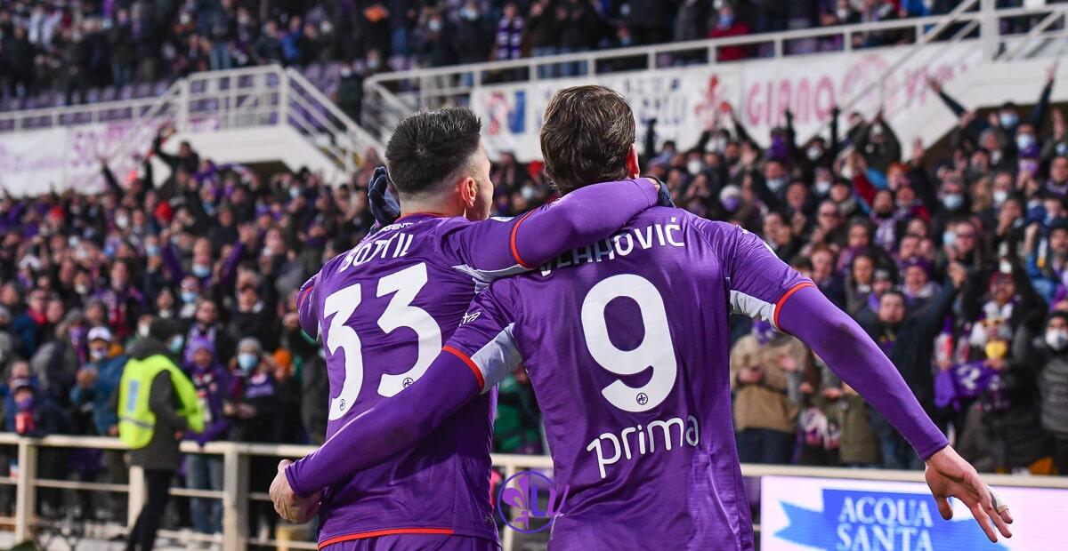Moviola Corsport, Vlahovic-Gyomber non è rigore. Milenkovic, eccessivo il giallo - Firenze, stadio A.Franchi, 11.12.2021, Fiorentina-Salernitana, foto Lisa Guglielmi. Copyright Labaroviola.com